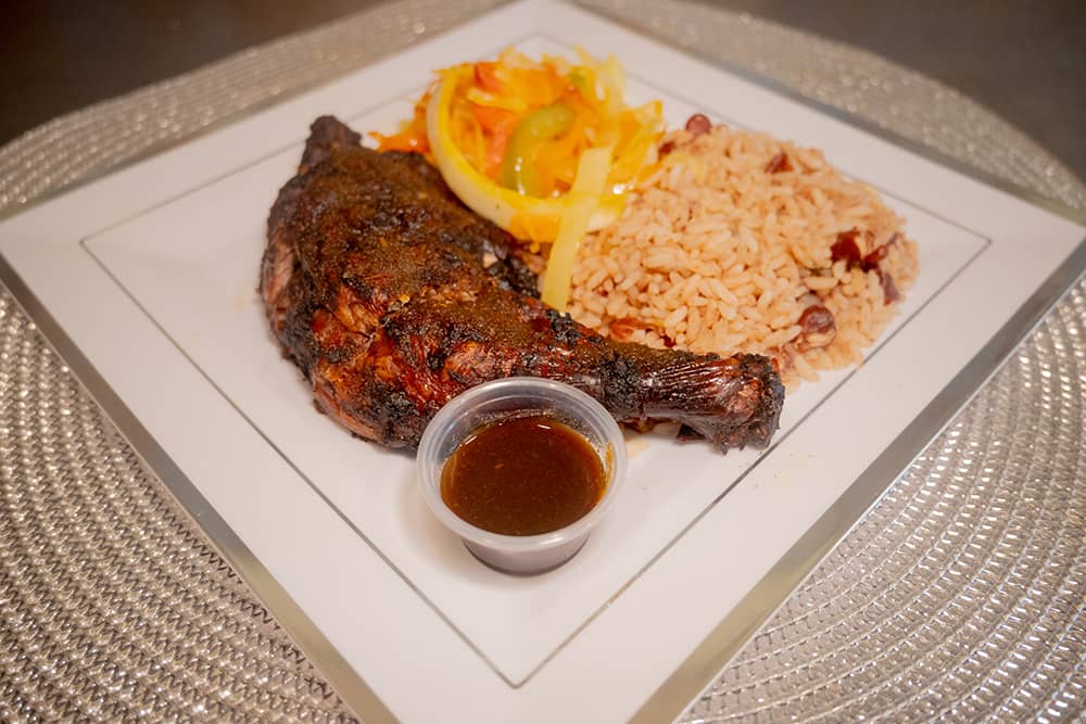 jamaican rice and jerk chicken